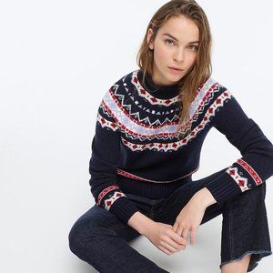 J.Crew rollneck sweater in Fair Isle